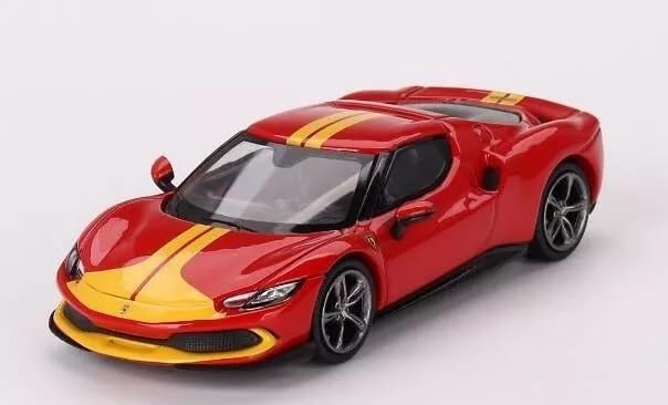 Amazon.com: 296 GTB Assetto Fiorano Rosso Corsa Red with Yellow